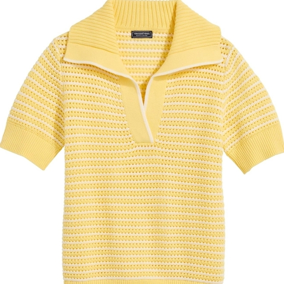 Vineyard Vines Tops - NWT Vineyard Vines Sunny Yellow Polo Sweater